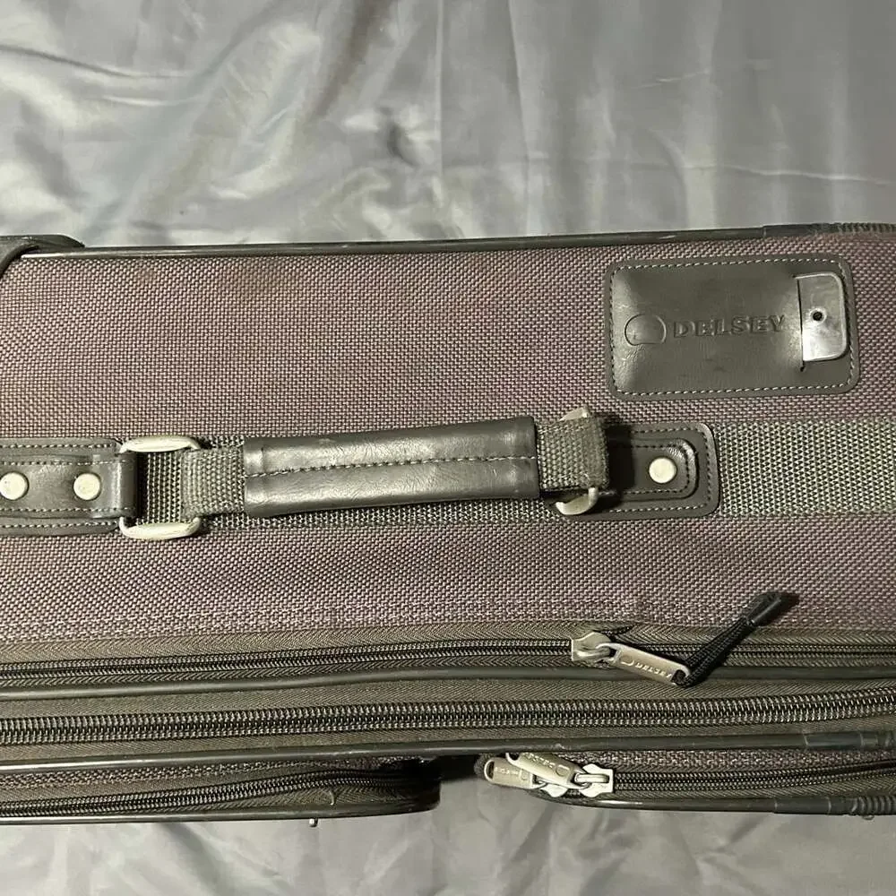 Delsey Grey Softside Rolling Carry-On Luggage